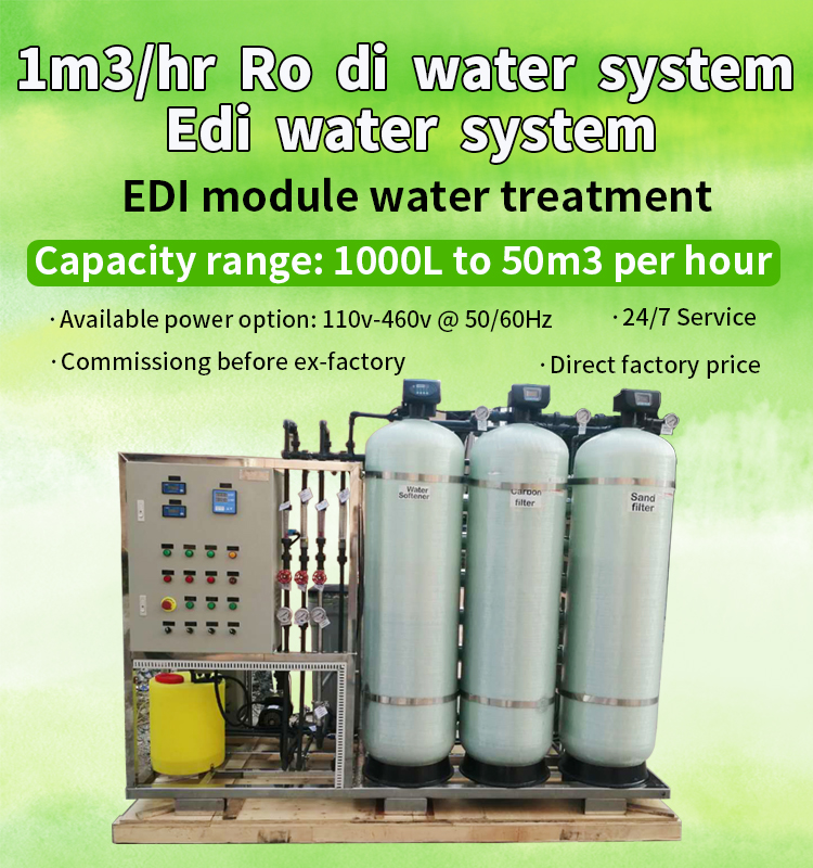 Reverse osmosis deionized water systemro edi plantDI/Deionized water plantSeawater